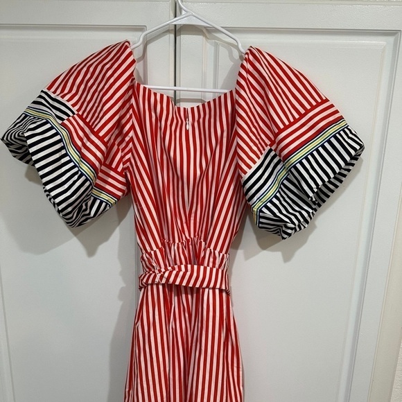 HUNTER BELL Engineered Stripe Lucy Dress Size 6 M - Picture 3 of 9